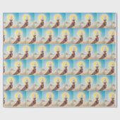 Druppelende Ice Cream Cone in de hete zon Cadeaupapier (Vlak)