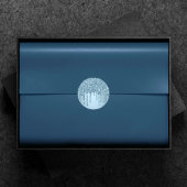 Druppelende IJs Glitters | Blauwe Nep Glitter Meta Ronde Sticker