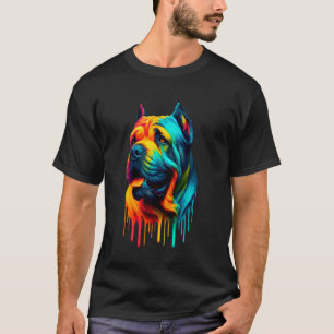 Druppelende Kunst Cane Corso Italiaanse Mastiff T-shirt