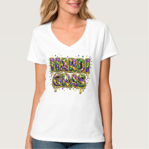 Druppelende Mardi Gras T-Shirt – Feestelijke Carna