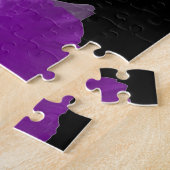 Druppelende narcis paarse puzzel (Zijkant)