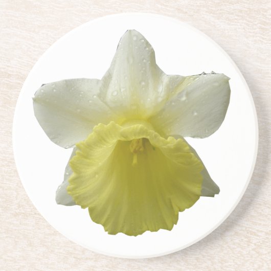 Druppelende Narcissen Bloem Onderzetters (Voorkant)