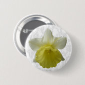 Druppelende Narcissen Knop Ronde Button 5,7 Cm (Voorkant /achterkant)