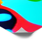 Druppelende neoninkt esthetisch poster (Hoek)