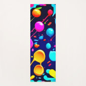 Druppelende neoninkt esthetisch yogamat (Voorkant)