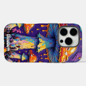 Druppelende psychedelische schimmels Case-Mate iPhone case (Achterkant (horizontaal))