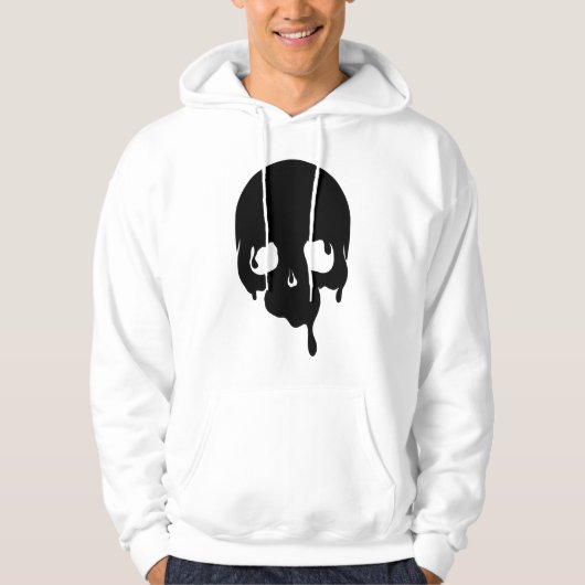  druppelende schedel hoodie (Voorkant)