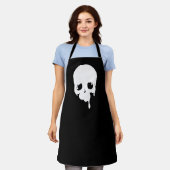  druppelende schedel schort (Gedragen)