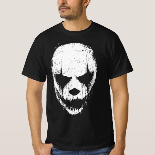 Druppelende schedelmasker van schaduwen t-shirt (Voorkant)