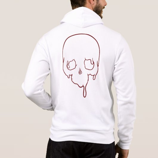  druppelende schedelomtrek hoodie (Achterkant)