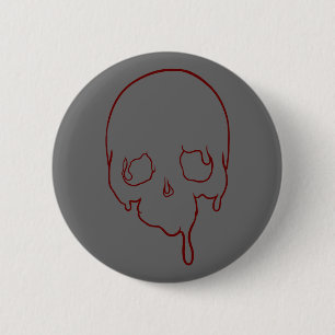 druppelende schedelomtrek ronde button 5,7 cm
