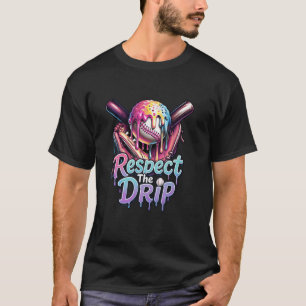 Druppelende Softbal Sporten Druppel Druppelende Ij T-shirt