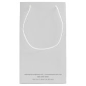 Druppelende verf Abstract Naadloos zwart en grijs Klein Cadeauzakje (Achterkant)