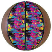 Druppelende verf Graffiti Basketbal (Verticaal)
