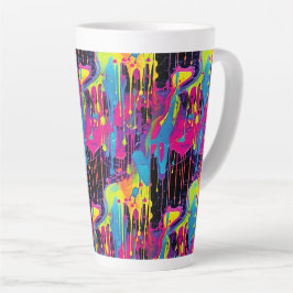 Druppelende verf Graffiti Latte Mok