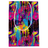 Druppelende verf Graffiti Medium Cadeauzakje (Voorkant)