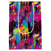 Druppelende verf Graffiti Medium Cadeauzakje (Achterkant)