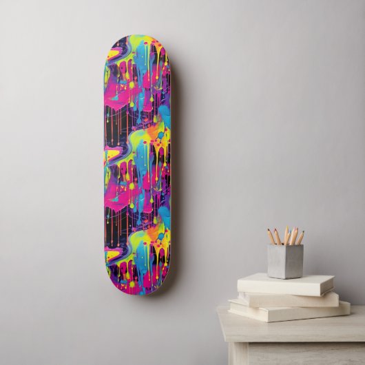Druppelende verf Graffiti Persoonlijk Skateboard (Muurkunst)
