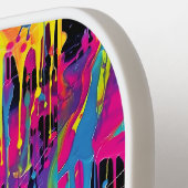 Druppelende verf Graffiti Pickleball Paddle (Links Detail)