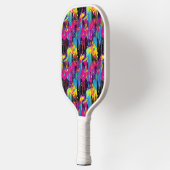 Druppelende verf Graffiti Pickleball Paddle (Links)