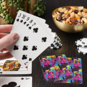 Druppelende verf Graffiti Pokerkaarten (Insitu)