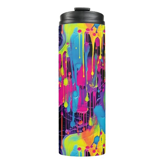 Druppelende verf Graffiti Thermosbeker (Voorkant)