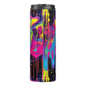 Druppelende verf Graffiti Thermosbeker (Achterkant)