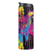 Druppelende verf Graffiti Thermosbeker (Geroteerd rechts)