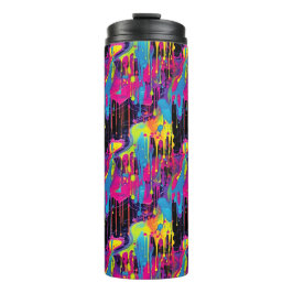 Druppelende verf Graffiti Thermosbeker