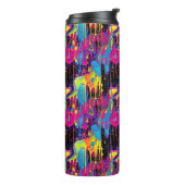 Druppelende verf Graffiti  Thermosbeker (Gedraaid links)