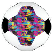 Druppelende verf Graffiti Voetbal (Gedraaid)