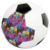 Druppelende verf Graffiti Voetbal (Drie kwart)
