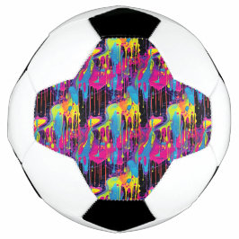 Druppelende verf Graffiti Voetbal