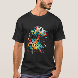 Druppelende verf kunst Dalmatische Dalmatiërs Dal T-shirt