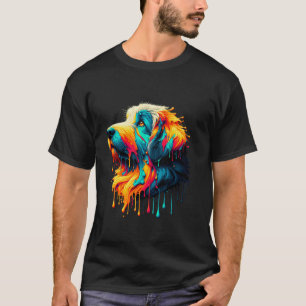 Druppelende verf kunst Poolse laaglandherder T-shirt