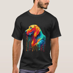 Druppelende verf kunst Rhodesische Ridgeback Ridge T-shirt