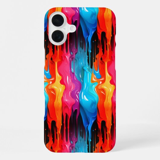 Druppelende verf telefoonhoes iPhone hoesje (Achterkant)
