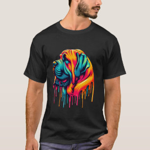 Druppelende Verfkunst Engels Mastiff T-shirt