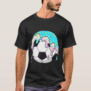 Druppelende Voetbal IJsdruppel Sport Strooigoed Sm T-shirt