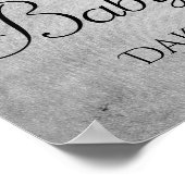 Druppelende zilveren glitter | Diamond Platinum Do Poster (Hoek)