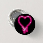 druppelhart ronde button 3,2 cm (Voorkant /achterkant)