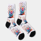 DRUPPELIJS ROOS GESTILEERD DOOR TRREAL SOKKEN (Rechts)