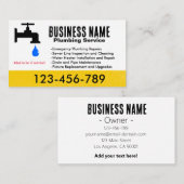 Druppelkraan loodgietersdienst Visitekaartje (Voorkant / Achterkant)