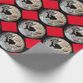 Druppelpapier voor mosterang cadeaupapier (Hoek)