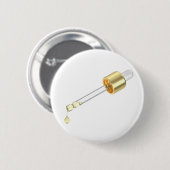 Druppelpipet met geel serum ronde button 5,7 cm (Voorkant /achterkant)