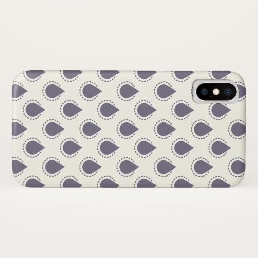 Druppels blauw Case-Mate iPhone case (Achterkant (horizontaal))