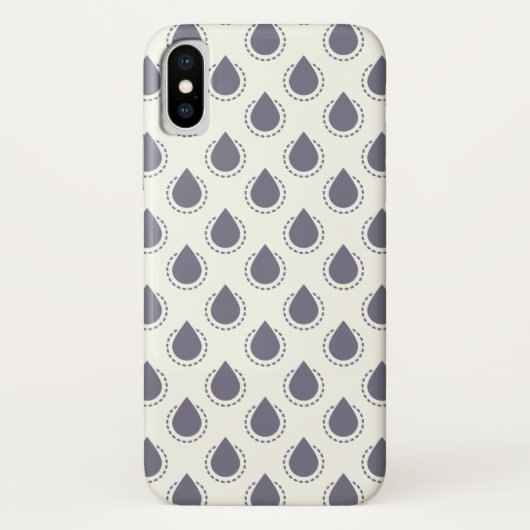 Druppels blauw Case-Mate iPhone case (Achterkant)