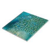 Druppels in blauw tegeltje (Zijkant)