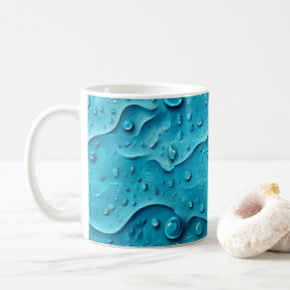 Druppels in het patroon van de oceaan koffiemok