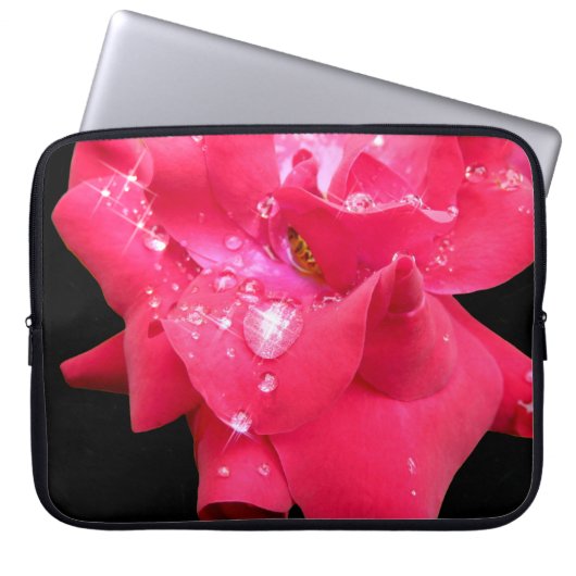 Druppels op Hoesje voor laptops Laptop Sleeve (Voorkant)